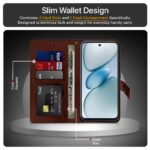 Shock Proof Flip Cover Back Case for Tecno Spark Go 1 | Magnetic Wallet Leather Case with Stand - Image 3