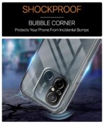 Ultra-Hybrid Clear Back Case Cover Designed for Redmi 12C | Poco C55 | Sleek Hard Back | Non-Yellowing | Cushion Edge Technology Shockproof Drop & Camera Protection Bump Transparent - Image 4