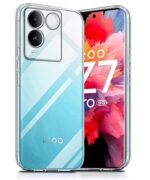 Crystal Clear Transparent Back Case Cover for iQOO Z7 Pro | Vivo T2 Pro 5G | Full Device & Camera Protection Shockproof TPU | Flexible Silicone Back Cover Case Transparent - Image 2