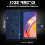 Shock Proof Flip Cover Back Case for Oppo F19 Pro | Magnetic Wallet Leather Case with Stand - Image 4