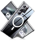 Ultra-Hybrid Back Case Cover for Samsung Galaxy S24 Ultra 5G | Compatible with MagSafe | Drop and Camera Protection | Shock Proof Crystal Clear Mobile Back Case (PC+TPU, Transparent) - Image 3