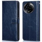 Shock Proof Flip Cover Back Case for Realme Narzo 60X 5G | Magnetic Wallet Leather Case with Stand