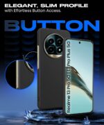 kelpuj Slim Frameless Back Cover for Realme 13 Pro 5G | Realme 13 Pro Plus 5G | Soft Matte Silicone Flexible Mobile Case & Camera Protection | Ultra Thin Lightweight Design (Black) - Image 6