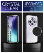 Transparent Back Cover Case for Compatible with Redmi A4 5G | Poco C75 5G | Redmi 14C 5G | Raised Bumps for Full Device & Camera Protection Shockproof TPU Silicone Back Case Mobile Cover - Image 4