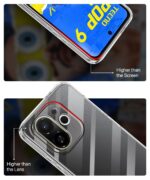Crystal Clear Transparent Back Cover Case Compatible with Tecno Pop 9 5G & Tecno Spark 30C 5G Shockproof Flexible TPU Silicone Case with Full Body & Camera Protection Transparent - Image 6