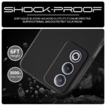 kelpuj Back Cover for Oppo A3 Pro 5G | Oppo K12x 5G | Ultra Slim Soft Rubberised Case | Inner Velvet Fabric Lining | Matte Silicone Flexible Mobile Case | Camera Protection - Black - Image 6