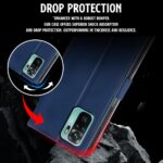 Shock Proof Flip Cover Back Case for Xiaomi Redmi Note 10 | Magnetic Wallet Leather Case with Stand - Image 5