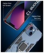 kelpuj Crystal Clear Transparent Back Case for Compatible with Apple iPhone 13 Shockproof TPU Silicone Cover Full Body & Camera Protection - Image 5