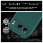 kelpuj Back Cover for 1+ OnePlus Nord 4 5G | Ultra Slim Soft Rubberised Case | Inner Velvet Fabric Lining | Matte Silicone Flexible Mobile Case | Camera Protection - Green - Image 6