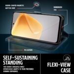 Shock Proof Flip Cover Back Case for Infinix Smart 9 Hd | Magnetic Wallet Leather Case with Stand - Image 5