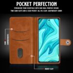 Shock Proof Flip Cover Back Case for Redmi Note 10 Lite | Magnetic Wallet Leather Case with Stand - Image 4