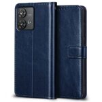Shock Proof Flip Cover Back Case for Motorola Moto Edge 40 Neo 5G | Magnetic Wallet Leather Case with Stand - Image 3