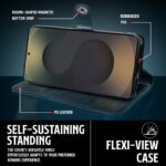 Shock Proof Flip Cover Back Case for Samsung Galaxy S25 Ultra 5G | Magnetic Wallet Leather Case with Stand - Image 5