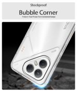 Transparent Back Cover Case for Tecno Pova 7 Pro 5G | Raised Bumps for Full Device & Camera Protection Shockproof TPU Silicone Back Case Mobile Cover Transparent - Image 4