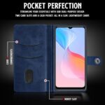 Shock Proof Flip Cover Back Case for Vivo Y21 | Magnetic Wallet Leather Case with Stand - Image 4