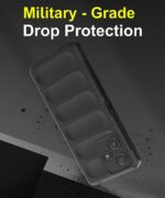 Ultimate Silicon Back Cover Case for Mi Redmi 12 5G | Poco M6 Pro 5G Drop Protection Shockproof Bumper | Anti-Slip Grip | Scratch Proof Micro-Fibre Cloth Inside (Pitch Black) - Image 8