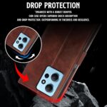 Shock Proof Flip Cover Back Case for Xiaomi Redmi Note 12 4G | Magnetic Wallet Leather Case with Stand - Image 8