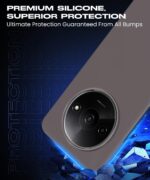 kelpuj Slim Frameless Back Cover for Mi Redmi A3 | Redmi A3X | Poco C61 | Ultra Thin Lightweight Design & Camera Protection | Soft Matte Silicone Flexible Mobile Case (Grey) - Image 7