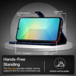 Shock Proof Flip Cover Back Case for Samsung Galaxy A06 | Magnetic Wallet Leather Case with Stand - Image 5