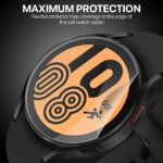Screen Protector Guard for Samsung Galaxy Watch 4 (40mm) | MilitaryGrade TPU Nano Film [Not Glass] Clear Anti Scratch Fingerprint Bubble Free Smart Watch Screen Protection  Pack of 2 - Image 3