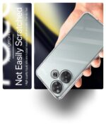 Crystal Clear Transparent Back Cover Case Compatible with Poco F6 5G Shockproof Flexible TPU Silicone Case with Full Body & Camera Protection Transparent - Image 6