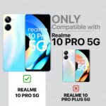 Polycarbonate Back Cover for Realme 10 Pro 5G - Airedge Technology | Crystal Clear Transparent Mobile Case Cover | Hard Bumper | Full Armor Shockproof Device & Camera Protection | Black - Image 2