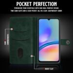 Shock Proof Flip Cover Back Case for Samsung Galaxy A14 5G | Magnetic Wallet Leather Case with Stand - Image 6