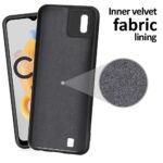 kelpuj Back Case for Realme C11 2021 Ultra Slim Soft Rubberised | Inner Velvet Fabric Lining | Matte Silicone Flexible Camera Protection Back Case Cover- Black - Image 4