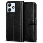 Shock Proof Flip Cover Back Case for Mi Redmi 12 5G | Magnetic Wallet Leather Case with Stand - Image 3