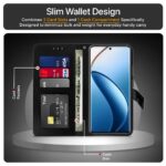 Shock Proof Flip Cover Back Case for Realme 13 Pro 5G | Magnetic Wallet Leather Case with Stand - Image 6