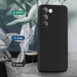 Back Cover for Vivo Y200e 5G | Vivo T3 5G | Ultra Slim Soft Rubberised Case | Inner Velvet Fabric Lining | Matte Silicone Flexible Mobile Case | Camera Protection - Black - Image 6