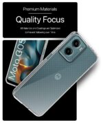 Transparent Back Cover Case for Compatible with Motorola Moto G05 | Raised Bumps for Full Device & Camera Protection Shockproof TPU Silicone Back Case Mobile Cover Transparent - Image 7