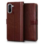 Shock Proof Flip Cover Back Case for 1+ Oneplus Nord Ce 5 5G | Magnetic Wallet Leather Case with Stand - Image 4