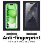 Tempered Glass Screen Protector for Apple iPhone 15 Plus  Pack of 2 | Case Friendly | Edge to Edge All Side Coverage | Easy Application with Installation Kit  Black - Image 5