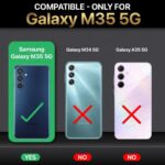 Shock Proof Flip Cover Back Case for Samsung Galaxy M35 5G | Magnetic Wallet Leather Case with Stand - Image 2