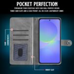 Shock Proof Flip Cover Back Case for Samsung Galaxy A36 5G | Magnetic Wallet Leather Case with Stand - Image 4