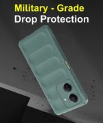 Ultimate Silicon Back Cover Case for Redmi 13C 4G | Poco C65 | Military Grade Drop Protection Shockproof Bumper | Anti-Slip Grip | Scratch Proof Micro-Fibre Cloth Inside (Forest Green) - Image 4