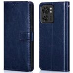 Shock Proof Flip Cover Back Case for Motorola Moto Edge 40 5G | Magnetic Wallet Leather Case with Stand