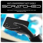 Back Cover for Samsung Galaxy M35 5G | Ultra Slim Soft Rubberised Case | Inner Velvet Fabric Lining | Matte Silicone Flexible Mobile Case | Camera Protection - Black - Image 8