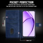 Shock Proof Flip Cover Back Case for Oppo A3 Pro 5G | Magnetic Wallet Leather Case with Stand - Image 6