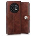 Shock Proof Flip Cover Back Case for Realme 13 Plus 5G | Magnetic Wallet Leather Case with Stand - Image 4