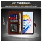 Shock Proof Flip Cover Back Case for Honor X9B 5G | Magnetic Wallet Leather Case with Stand - Image 3