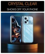 Ultra-Hybrid Crystal Clear Back Case Cover for Poco X5 Pro 5G | Hard Back | Slim Fit Shockproof Design | Camera Protection Bump | Back Cover Case (PC,TPU | Transparent) - Image 3