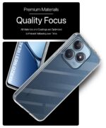 Transparent Back Cover Case Compatible with Realme Narzo N63 & Realme C63 Shockproof TPU Silicone Mobile Cover with Raised Bumps for Full Body & Camera Protection Clear/Transparent - Image 8