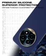 Slim Frameless Back Cover for Realme 13 Pro 5G | Realme 13 Pro Plus 5G | Soft Matte Silicone Flexible Mobile Case & Camera Protection | Ultra Thin Lightweight Design (Blue) - Image 4