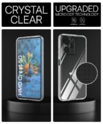 Transparent Back Cover Case Compatible with HMD Crest 5G Shockproof TPU Silicone Mobile Cover with Raised Bumps for Full Body & Camera Protection Clear/Transparent - Image 4