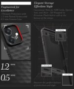 Back Cover for Oppo A3x 5G | A3x 4G | A3 5G with Hexa Cube Design | Ultra Slim Soft Rubberised Case | Inner Velvet Fabric | Matte Silicone Flexible Mobile Case | Camera Protection - Black - Image 8