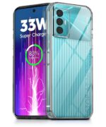 kelpuj Crystal Clear Transparent Back Case for Compatible with Tecno Spark 8 Pro | Shockproof TPU Silicone Cover | Full Body & Camera Protection Transparent