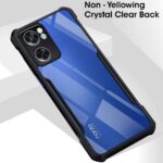 Shock Proof Clear Protective Back Case for Realme Narzo 50 5G | Oppo K10 5G - AirEDGE Technology | 360 Degree Camera Protection | Transparent Hybrid Back Case Mobile Cover - Black - Image 3