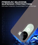 Slim Frameless Back Cover for iQOO Z9s 5G | Vivo V40e 5G | Ultra Thin Lightweight Design & Camera Protection | Soft Matte Silicone Flexible Mobile Case (Grey) - Image 8